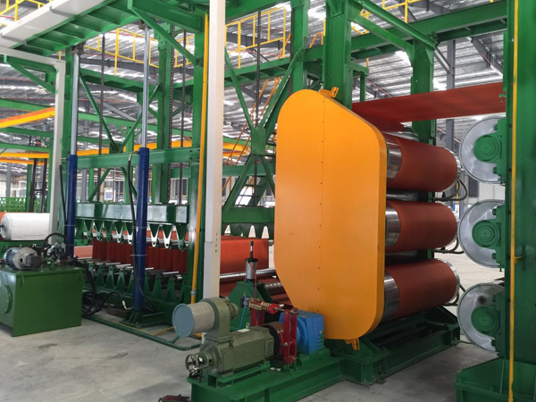 Rubber four roll rolling machine